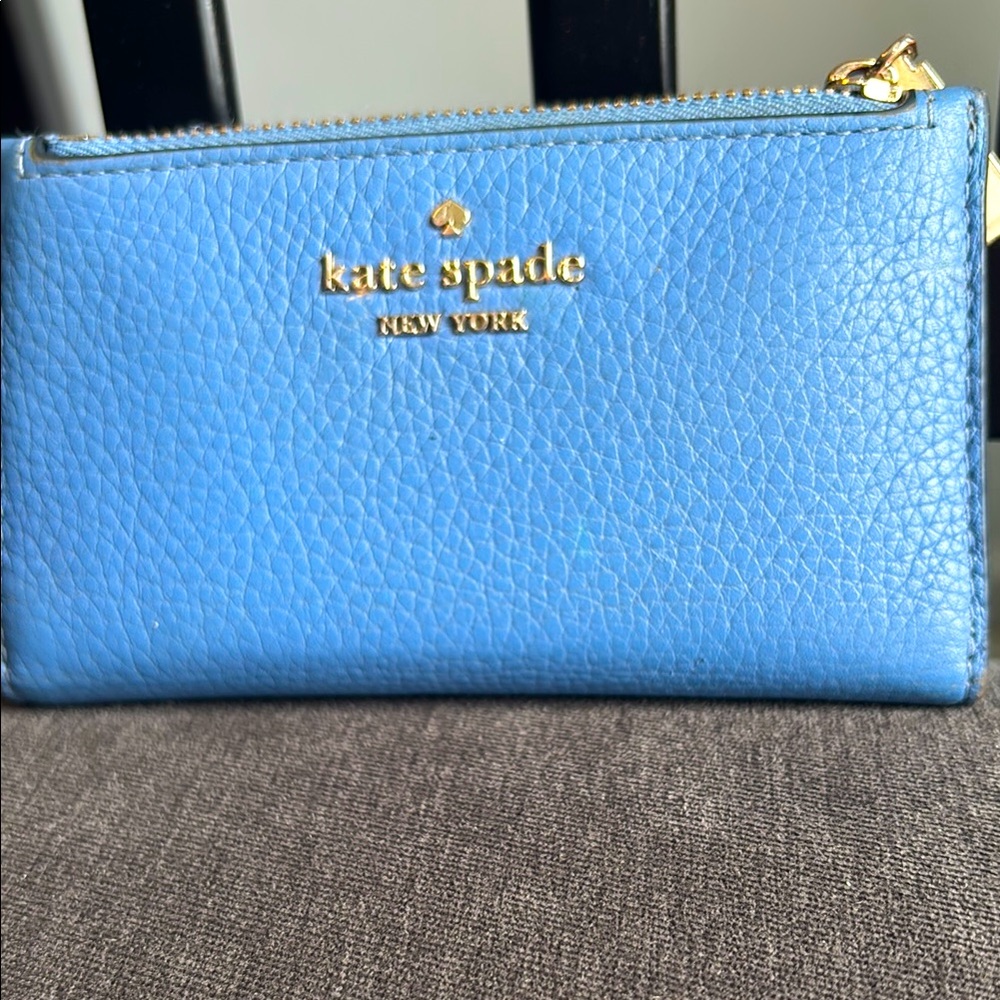 Kate Spade Blue Leather Wallet